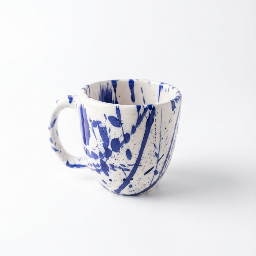 Navy Splash Mug